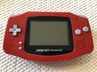 Nintendo Gameboy Advance Zellers Red Console Handheld System Rare