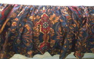 Rare Ralph Lauren Brentford Jewel Queen Bed Skirt Aragon Beckett Destry