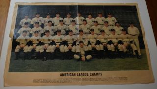 Very Rare 1941 York Yankees Team Photo From Sunday News 15 X 23 In