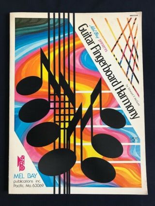 Mel Bay Guitar Fingerboard Harmony By Edward F.  Mcguire Rare 1976 Guitar Book