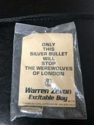 Warren Zevon Excitable Boy Silver Bullet Werewolves Of London Promo Item Rare