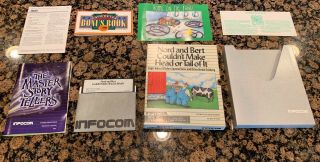 Infocom Nord And Bert Couldnt Make Head Or Tail Of It 5.  25 " Rare Big Box Pc Game