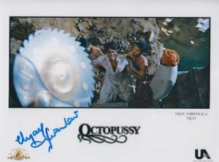 Vijay Amritraj 007 James Bond Authentic Autograph As Vijay In Octopussy Top Rare