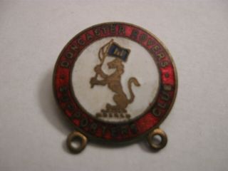 Rare Old Doncaster Rovers Football Supporters Club Enamel Brooch Pin Badge