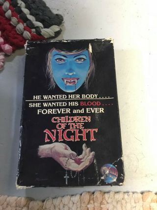 Children Of The Night Air Video Horror Sov Slasher Rare Oop Vhs Big Box Slip