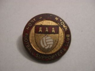 Rare Old Northampton Town Football Supporters Club Enamel Brooch Pin Badge