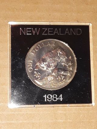 1984 Zealand One Dollar Chatham Island Coin Rare Uncirculated