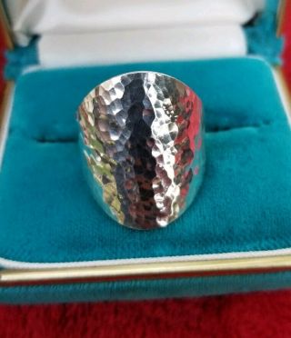 Rare James Avery Sterling Silver 925 Oxidized Heavy Ring Sz 9