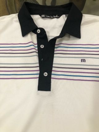 Travis Mathew,  Rare Size Xxl,  Golf Shirt Polo Multi Color Beautful Well Kept Men