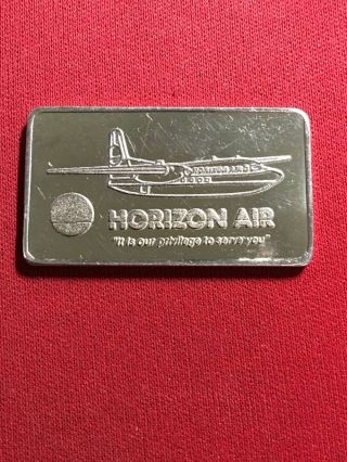 Rare Limited Edition Vintage 15 Gram.  999 Silver Art Bar Horizon Air Craft U2