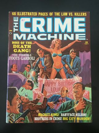 The Crime Machine Rare 1 - 1971 - Skywald - Pre - Code Crime Comic Reprints - Joe Kubert