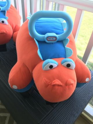 Little Tikes Pillow Racer Orange Dinosaur Ride - On Toddlers Toy Rare HTF 2