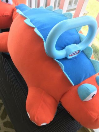 Little Tikes Pillow Racer Orange Dinosaur Ride - On Toddlers Toy Rare HTF 4