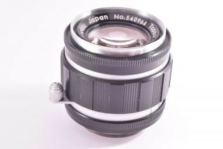 Rare Tokyo Kogaku Topcor - S lens 50mm/F2 Leica 39mm LMT screw mount 540964 4