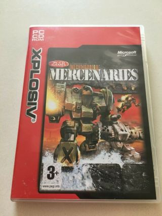 Mechwarrior 4: Mercenaries 2002 Pc Game 2 Discs Rare