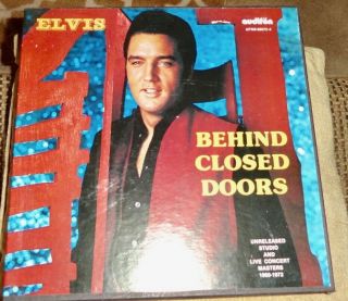 Rare 4 Lp Set Elvis Presley - Behind Closed Doors - All