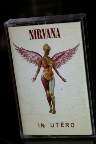 Very Rare 1993 Nirvana In Utero Grunge Cassette Canadian Release Kurt Cobain