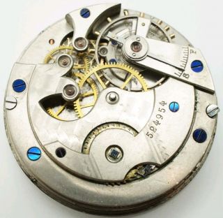 Rare Longines Watch Movement 45.  7mm Runs For Repair
