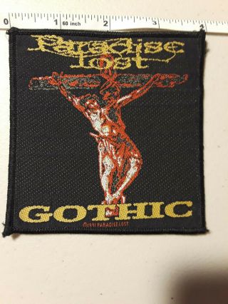 Paradise Lost 1991 1991 Woven Patch Old Stock Rare Gothic Death