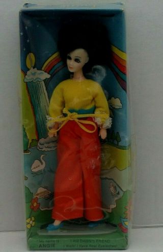 Unusual Rare Topper Dawn Doll Melanie In Angie Box In Rock Flower Fashion Mib