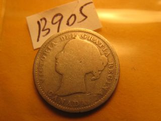 1898 Canada Dime 10 Cent Ten Cent Rare Silver Coin Id B 905.