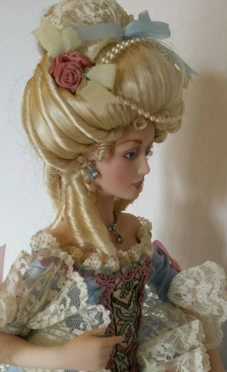 Franklin Marie Antoinette RARE Collectible Porcelain Doll 3