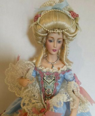 Franklin Marie Antoinette RARE Collectible Porcelain Doll 7