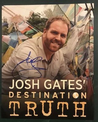 Josh Gates Hand Signed 8x10 Photo Destination Truth Tv Show Rare Authentic
