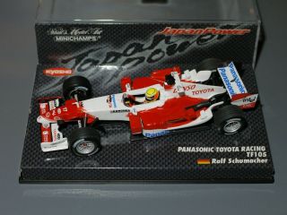 Minichamps 1:43 F1 2005 Ralf Schumacher Toyota Tf105 Japan Power Inlay Rare