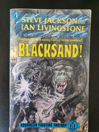 Blacksand Fighting Fantasy Rpg System Ian Livingstone & Steve Jackson Rare