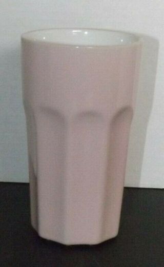Rare Ikea Pokal Pink Milkshake Paneled Glass Tumbler 12011 White Interior
