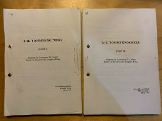 Rare Tommyknockers Film Script Stephen King Tv Horror Movie Mini Series