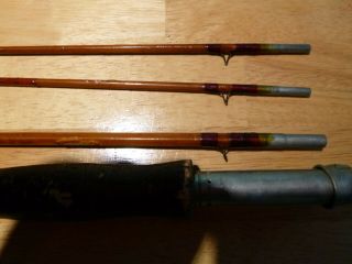 Rare Vintage Goodwin Granger 9.  5’ Premier Bamboo Fly Rod No Number on Handle 3