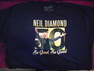 Rare Neil Diamond Tour Shirt 3x Large So Good 50 Year Anniversary Canada U.  S.  A.