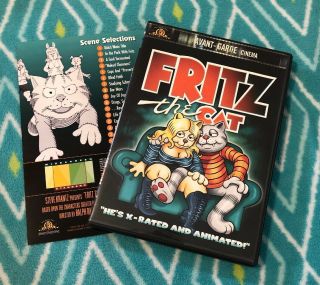 Fritz The Cat (widescreen) Dvd.  Rare• Oop Look W Insert