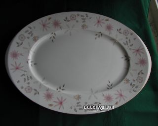Sango Astral China 16 " Oval Serving Platter Rare Pattern