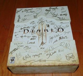Rare Diablo 3 Collectors Edition 100 Authentic Signed Autographed
