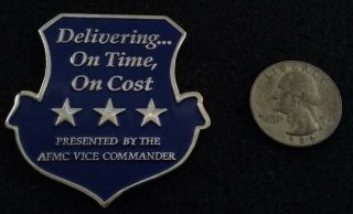 Rare 3 Star General Us Air Force Material Command Vice Afmc Usaf Challenge Coin