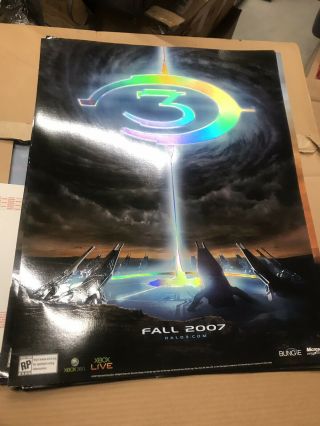 Rare Halo 3 Promo Posters - set Of 2 3
