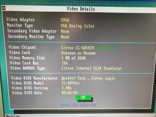 Cirrus Logic CL - GD5429 1 MB VLB VESA VGA Graphics Adapter Rare 3