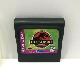 Sega Game Gear Jurassic Park,  The Lost World,  1997 W/clear Case,  Rare