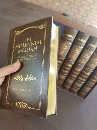 Rare Leather The Mortal Messiah Series Bruce R.  McConkie Box Book Set LDS Mormon 5