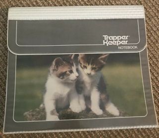 Mead Trapper Keeper Kittens Cat Vintage Details 80’s 90’s Rare