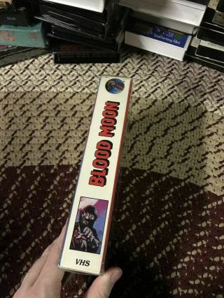 BLOOD MOON AIR VIDEO HORROR SOV SLASHER RARE OOP VHS BIG BOX SLIP 4