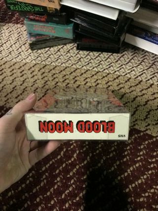 BLOOD MOON AIR VIDEO HORROR SOV SLASHER RARE OOP VHS BIG BOX SLIP 5