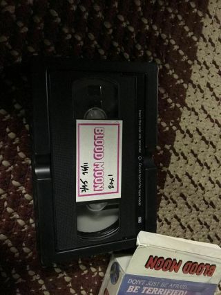 BLOOD MOON AIR VIDEO HORROR SOV SLASHER RARE OOP VHS BIG BOX SLIP 6