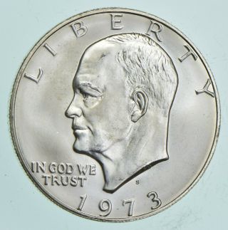 Specially Minted - S Mark - 1973 - S 40 Eisenhower Silver Dollar - Rare 158