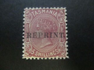 Tasmania Stamps: 5/ - Reprint - Rare (d433)