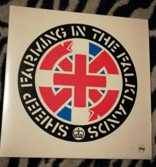 Crass Sheep Farming In The Falklands 7 " Vinyl,  Poster Rare Anarcho Punk 1983