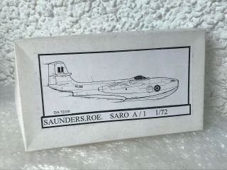 Dac 1/72 Saunders Roe Sr A/1 Resin Kit,  Rare